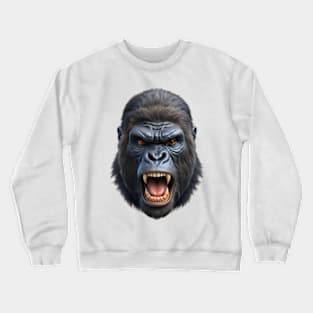 3D Gorilla Head Crewneck Sweatshirt